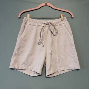 Pistache Womens Hi Rise Shorts Size S Pink Elastic Waist Drawstring Pockets